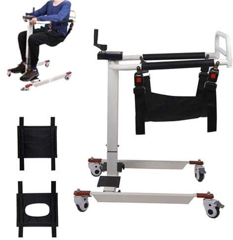 Adjustable Shower and Toilet Wheelchair with Lift Hoist for Safe Patient Transfer and Elderly Care