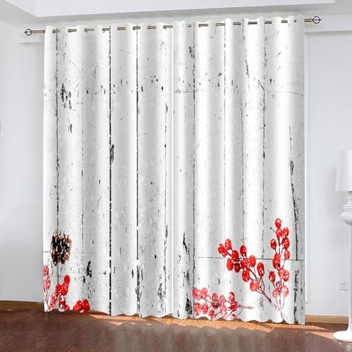 Wycian Utomhusgardiner vita gardiner röd brun 2 Er polyester träbräda bakgrund och växter H 214 x B 102 cm för sovrum