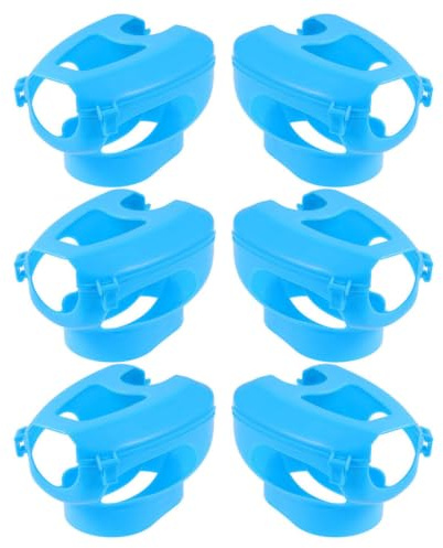 SHINEOFI Soportes de Alimentación para Palomas, 6 Piezas en PP, Montaje Fijo para Aves, Adecuado para Administración de Medicamentos y Control Sanitario