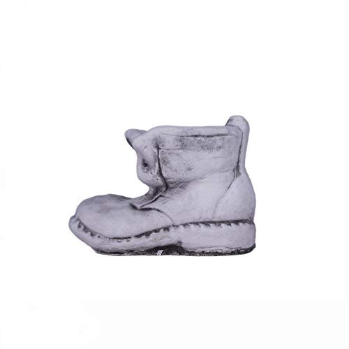 ANTYKI24 Blumentopf Gross und Hoch im rustikalen Stiefeldesign, Ubertopf Steinguss mit 18x38 Breite! Perfekt für Gartenliebhaber, Dekorationsfans und Kreative Heimgärtner. Robust und Pflegeleicht