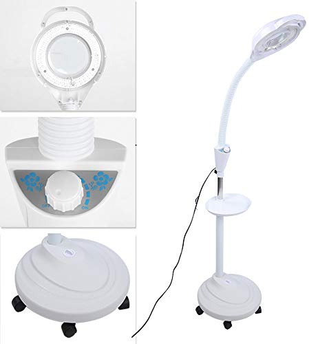 120 Perlen LED-Lampe, Kosmetiklampe, höhenverstellbar, Kosmetik-Lampe, Mode-Schalter[EU], 8 × Lampe zur Erweiterung der Nägel im Wohnzimmer Standleuchten & DeckenfluterTisch- & Stehleuchten