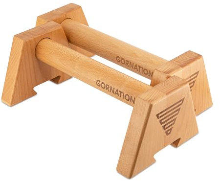 GORNATION Wooden Parallettes für Liegestütze, Liegestützgriffe aus Holz, Leicht & Langlebig, Calisthenics & Fitness Training, Push Up Bars, Calisthenics Liegestützgriffe für Oberkörpertraining