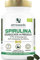Spirulina BIO, 4500mg al giorno | 17% Ficocianina, essiccata a freddo | 400 compresse vegane de 500mg | Vitamine, Diminuisce la stanchezza, Sistema immunitario | Qualità superiore