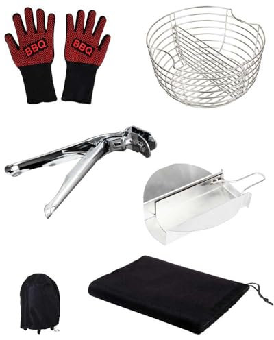 Cecotec Grillbesteck-Set aus Edelstahl DragonPack 4600 L. Vielseitiges Grillzubehör, inklusive Präzisionszange, Schutzhülle und widerstandsfähigem Kohlekorb.
