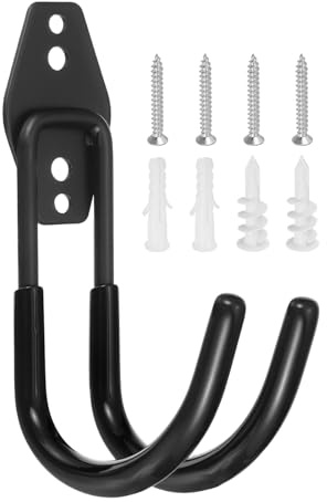 Nexarelle Wall Mounting High Velocity Floor Fan Bracket, 4.1x1.6, Black | Multifunctional Wall Mount Floor Fan Hook Hanger Kit for Household Warehouse Garage