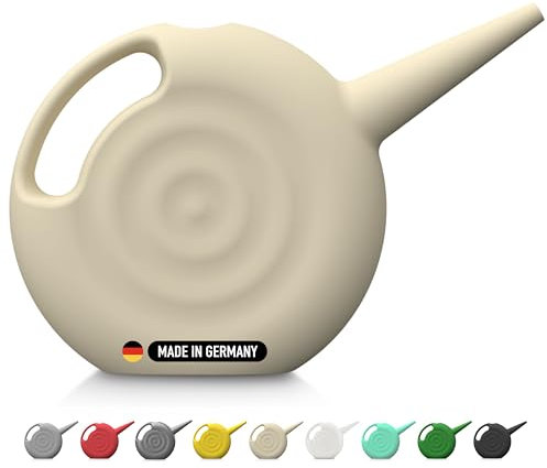 Blowmold.Design Gießkanne in Beige – 2 Liter Giesskanne Robust für Innen und Außen - Perfekt für Zimmerpflanzen & Garten