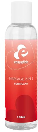 EasyGlide 2 in 1 Massage-Gleitmittel - Gleitgel Wasserbasis für Massagen – Kompatibel mit Latex und Silikon - 150ml