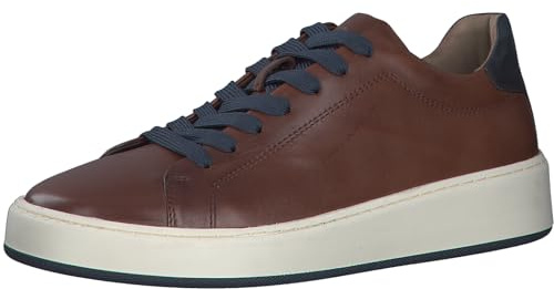 MARCO TOZZI by Guido Maria Kretschmer Sneakers Uomo Basse in Pelle con Suola Grossa, Marrone (Cognac Comb), 46 EU