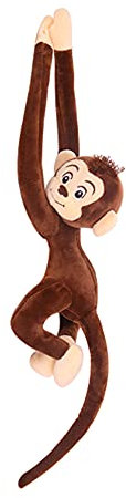 ARSBORUI Plüschtier AFFE, 65CM Hanging Monkey, langem Arm Plüsch AFFE, Niedliche Affen Stofftier Kuscheltier Interaktive Monkey Spielzeug Kindergeschenk Für Mädchen Und Jungen (Dunkelbraun)