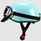Retro Halbschalenhelm Motorradhelm Jethelm Mit Visier DOT/ECE-Zulassung Mopedhelm Motorradkreuzer-Rollerhelm Anti-Collision Helm Straße Fahrrad Helm Für Erwachsene Herren Damen 4,55-62CM
