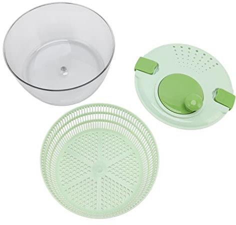 Essiccatore Per Verdure, Disidratatore Per Insalata, Scodella Per Insalata, Centrifuga Per Insalata da Cucina, Essiccatore Per Verdure da 4 Litri Centrifuga Per Insalata in PP Scodella Scolainsalata M
