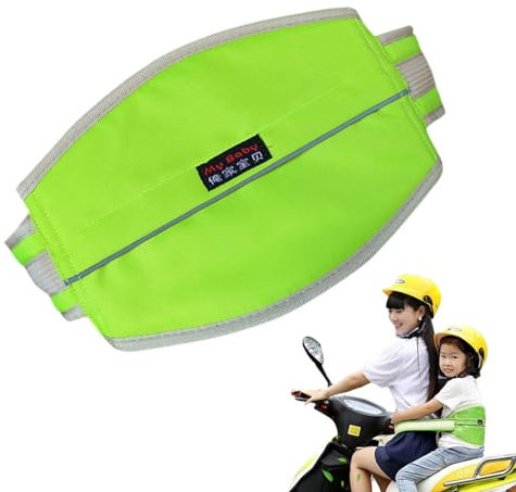 Cintura di sicurezza per moto per bambini, imbracatura di sicurezza regolabile, cintura di sicurezza traspirante con fibbia per bambini