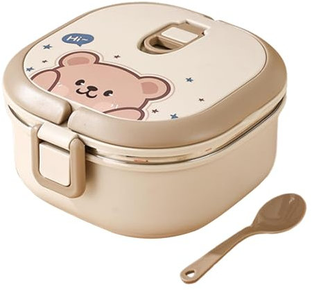 Lunch Box termico portatile - Lunch Box per adulti Box Premium, ciotola per alimenti caldi | Contenitori per il pranzo isolati, acciaio inossidabile 304, contenitore per pranzo caldo portatile s