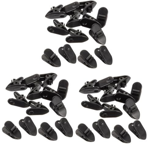 JECOMPRIS Clip De Cable para Auriculares Fijación Efectiva Organizador De Cables para Y Ejercicio Color Negro 100 Piezas X 3