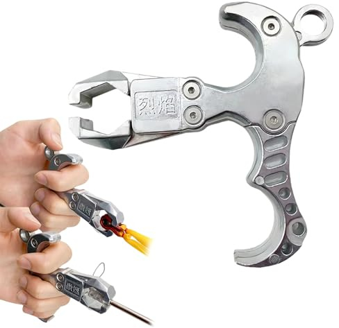 XFLHXY Dispositivo di Rilascio per Fionda Portatile in Acciaio Inossidabile Impugnatura di Rilascio per Fionda Accessori per Tiro a Segno e Pesca Freccette per Tiro a Segno