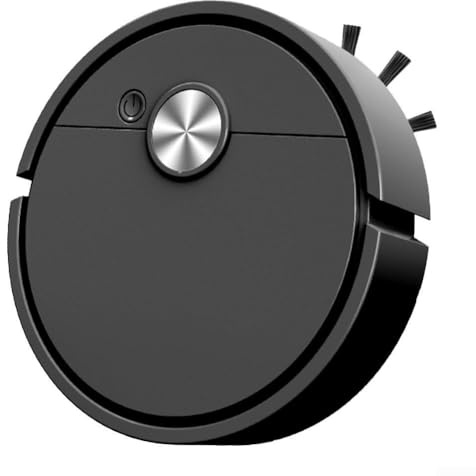 Zoegneer Intelligent 3 in 1 Robot Vacuum Cleaner for Effective Dust, Dirt, and Pet Hair Removal from Floors (Black)