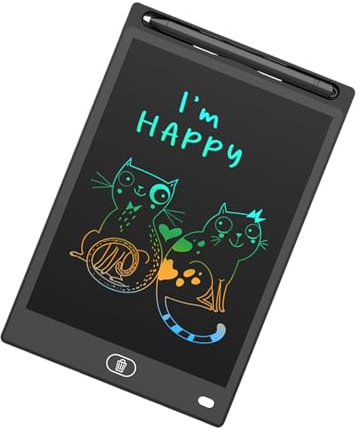Bloc-notes LCD sensible à la pression de 8,5 pouces, écran portable, outil de prise de notes pour enfants, carnet de croquis numérique professionnel pour enfants