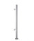 ROMYIX Stainless Steel Balustrade Posts with Glass Clamps and Rubbers,Glass Balustrade kit Railing Fence Pole Handrail Garden Fencing 90/110CM,fits 10-12mm Toughened Glass (Eed Post 1100mm)
