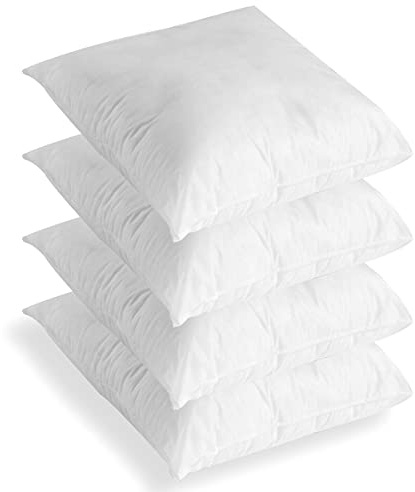 C Stores -17” x 17” Cushion Inner Pads Square Insert Fillers- Pack of 4 (43 x 43 cm) Anti-Allergy