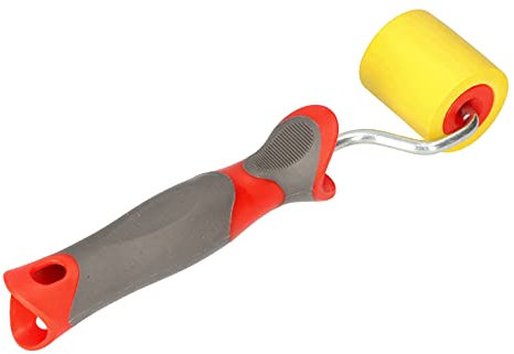 KOTARBAU® Rodillo para alisar el papel pintado, Rodillo de papel pintado 45 mm, Rodillo de presión, Rodillo de papel tapiz, Rodillo presionador para empapelar, Rodillo de goma, Rodillo de costura