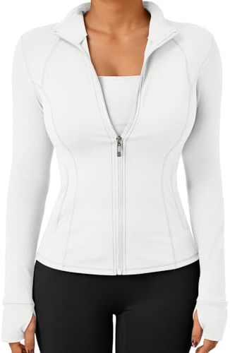Trendy Queen Women's Zip Up Lightweight Jackets Workout Hoodies Gym Clothes