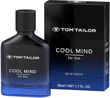 Tom Tailor Parfüm Herren Cool Mind 50 ml I maskulines Eau de Toilette mit holzig-ambrierten Noten I veganes Herren Parfüm aus Kardamom, Zimt, Patchouli, Vanille & Sandelholz I leicht, cool & gelassen