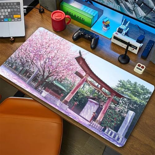 Architekturbaum Mauspad XXL Gaming Mousepad Große Verlängertes Großes Schreibtischauflage mit Genähten Kanten für Büro und Zuhause Tastatur Pad - 900x400x3mm