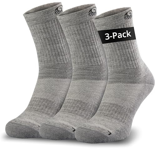 Giesswein Merino Wandersocken Herren & Damen 35-46 [3er Pack] - Thermosocken Trekkingsocken - Anti-Blasen-Polsterung extra warm - Wintersocken Skisocken - Dicke Merino Socken Herren & Damen wandern