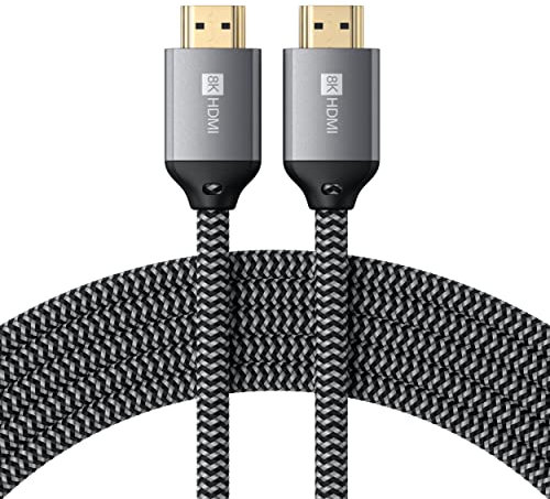 SATECHI 8K 2.1 HDMI-Kabel, kompatibel mit 8K/60Hz und 4K/120Hz, 48Gb/S, für MacBook Pro/Air M2/M1, iPad Pro/Air M2/M1, Mac Mini M2, iMac M1 und mehr (2 Meter/6,6 ft)