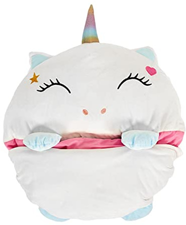THE REPLICANT Sac de Couchage Licorne avec Oreiller Intégré/Dimensions : 130 x 50 cm