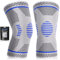 Lexniush Kniebandage für Männer/Damen 2 Stück, Kompression Kniestütze, Beste Knee Sleeves Support für Meniskus, Arthrose, ACL, Knieschmerzen, Joggen, Laufen, Kraftsport, Sport
