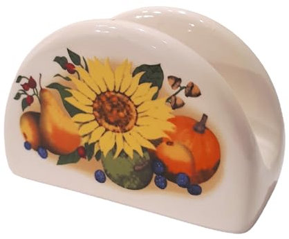 Portatovaglioli in ceramica decorata 10 cm