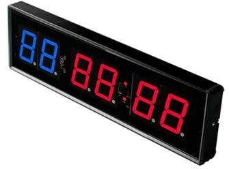 OUTFYT Temporizador de intervalos, Pantalla Digital portátil, Temporizador de Cuenta Regresiva, cronómetro de Entrenamiento, cronómetro for Garaje, Deportes y Fitness,Aplicaciones VersáTiles