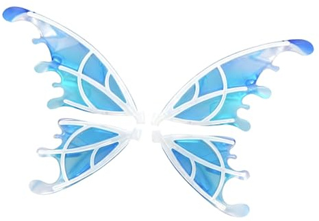 RASTKY Ailes de Fée électriques à Couleurs Changeantes avec Musique et Mouvement Flottant pour Filles, Sangles Réglables, Accessoire de Costume Sûr pour les Fêtes, Plastique, 4 à 12 Ans (Lumière