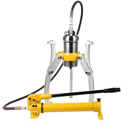 Extractor hidráulico de engranajes con bomba manual, capacidad de 5 a 50 toneladas, 2 o 3 mordazas, para separar herramientas en espacios reducidos, uso vertical y horizontal