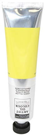 Artist Ölfarbe, 200 ml Großtube in 30 Farben, feine Künstlerqualität (03-zitronengelb)