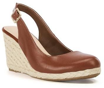 Lvemas Womens Espadrilles Wedge Sandals Closed Toe Slingback Wedges Pumps Platform Heeled Sandal