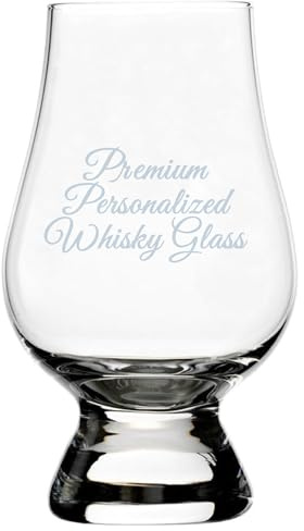 Etched Laser Art Personalized Etched 6.5oz Crystal Whisky Glass Customized For Any Occasion, Custom Engraved Whiskey Glass, Birthday Gifts,Wedding Gifts Compatible with Glencairn Accesories