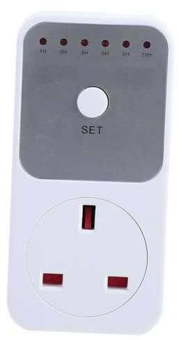 Gadpiparty Countdown Socket Safety Outlet Timer Plug Auto Shut off Timer Mechanical Outlet Conserve Socket Programmable Countdown On off Plastic Automatic