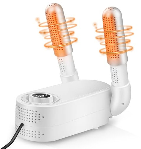 JUOIFIP Boxhandschuh Trockner, Schuhtrockner Elektrisch mit Intelligentem Timer, Faltbarem Design und Schnell Trocknendem Elektrischem Handschuhtrockner, Beseitigt Effektiv Gerüche und Antibakteriell