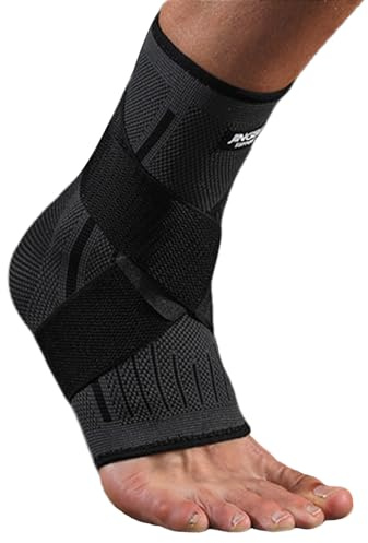 NICEIN Tobillera para Esguince, Ajustable Tobillera Deportiva con Velcro, Tobilleras Esguince con Fijo, Tobilleras Estabilizadora, Tobillera Tendon de aAquiles, Unisexo (Negro, M)