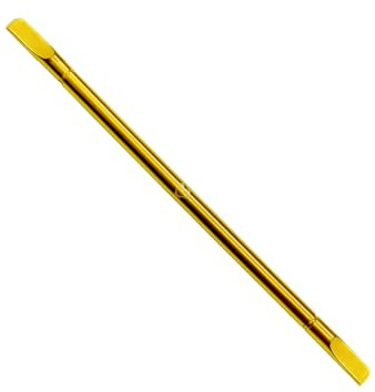 Professional Cuticle Tool, Double-Ended Paddle and Blade, Gold, 14 cm (Gold, Straight Cuticle Pusher 11.5cm)