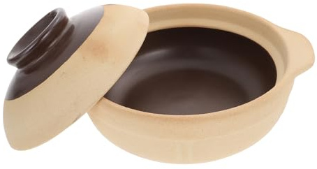 Pot à Mijoter en Céramique 500ml, Casserole pour Usage Maison | Surface Émaillée Lisse, Nettoyage Facile, Format Compact, la Cuisine Quotidienne, Entretien Rapide