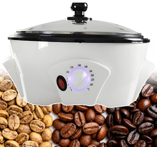 smafoseedding Macchina per Tostare Il caffè Elettrica Ad Aria Calda Commerciale - Tostatrice per Chicchi di caffè da 300-800 G per Bar Domestici | Temperatura Regolabile da 100 A 240 °C