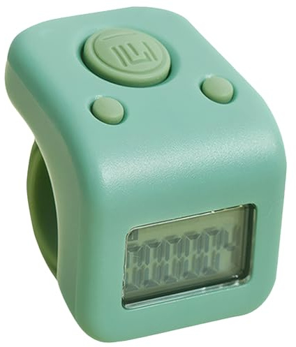 Tressify Clicker ricaricabile con 6 canali, contatore di giri impermeabile, display digitale, blocco, ricarica facile, silenzioso