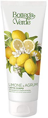 Bottega Verde - Limone e Agrumi, Latte Corpo, 200 ml, con Estratto di Limoni di Sicilia, Idratante, Emolliente, per Tutti i Tipi di Pelle