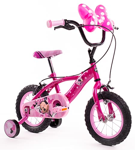 Huffy Disney Minnie 12 Zoll Fahrrad, Kinderfahrrad, Mädchenfahrrad, 3 bis 5 Jahre, Rose Pink
