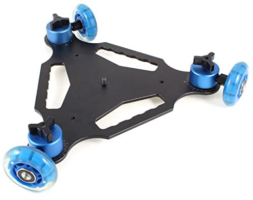 Ruilogod Photographie Triangle Dolly Tableau 3 Patinage de camion à roues pour caméra DSLR