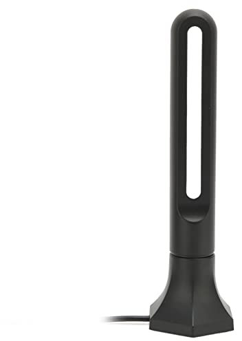 Antenne TV, Antenne TV Numérique HD Intérieure Extérieure, Réception à 360 Degrés et Antenne HDTV Numérique à Base Magnétique Puissante, Prise en 4K 1080p Stick, Câbles