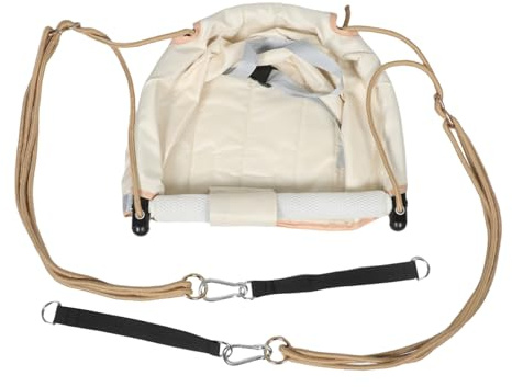 BESTonZON Babyschaukel für Drinnen und Draußen Geeignet für Kinderzimmer und Garten mit Verstellbarer Höhe und Federungssystem aus Weichen Materialien für Zarte Haut